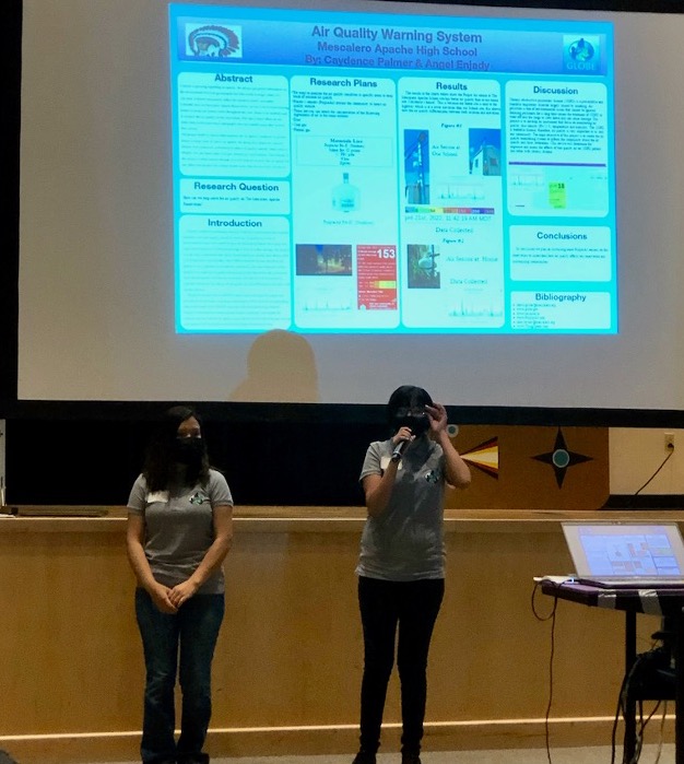 Students present at the Mescalero 2022 SRS